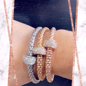 Tri color bracelet set -can be worn together or separately.